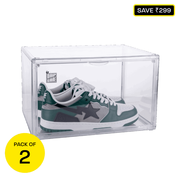 Clear Shoe Crates Duo
